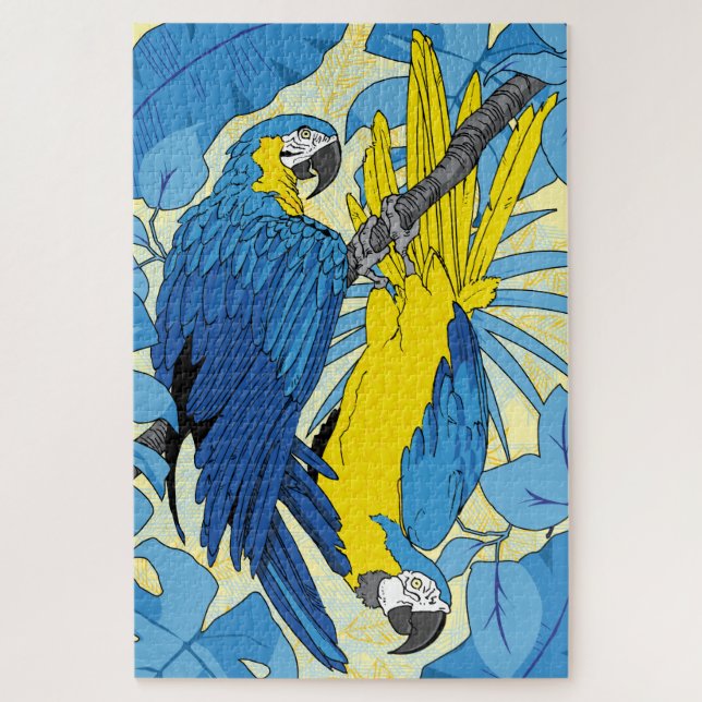 Puzzle de perroquets 20x30 pour les aveugles de co (Vertical)