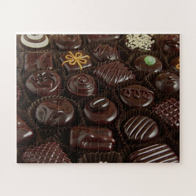 Puzzle de photo de bonbons au chocolat (Horizontal)