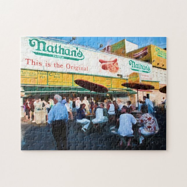 Puzzle de photo de Coney Island de Nathan (Horizontal)