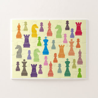 Puzzle de pièces d'échecs
