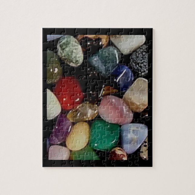 Puzzle de pierres précieuses colorées (Vertical)