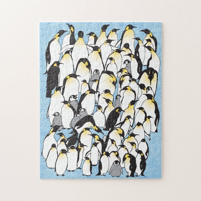 Puzzle de pingouins 11x14 pour les aveugles de cou (Vertical)