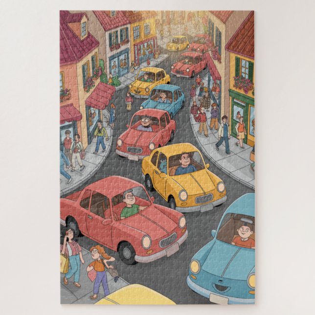 Puzzle de plaisir quotidien en ville (Vertical)