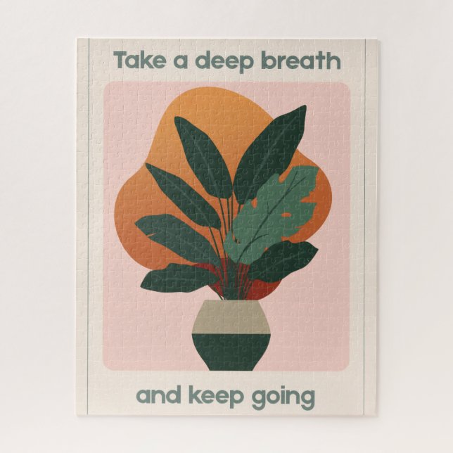 Puzzle de plante en pot mindful  (Vertical)