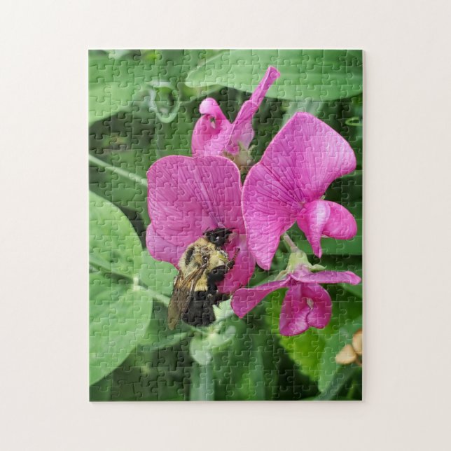 Puzzle de pois doux et d'abeilles (Vertical)