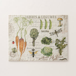 Puzzle de potager français Vintage moderne
