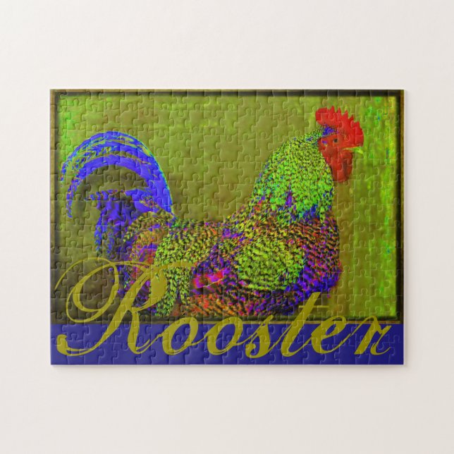 puzzle de poule de poulet du coq 11x14 (Horizontal)
