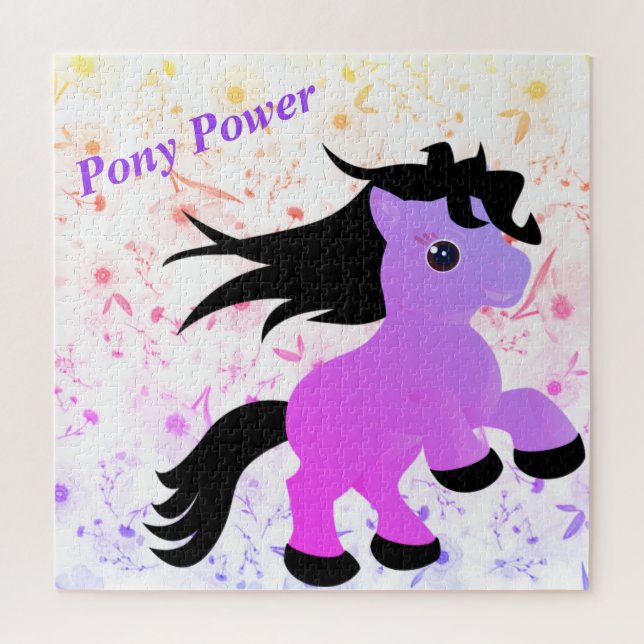 Puzzle de pouvoir de licorne violette (Vertical)