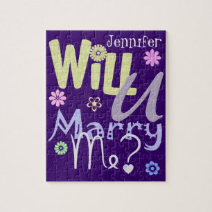 Puzzle de proposition de mariage d'amusement