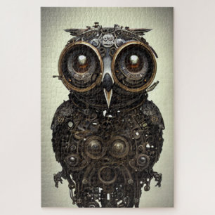 Puzzle de puzzle de hibou Abstrait