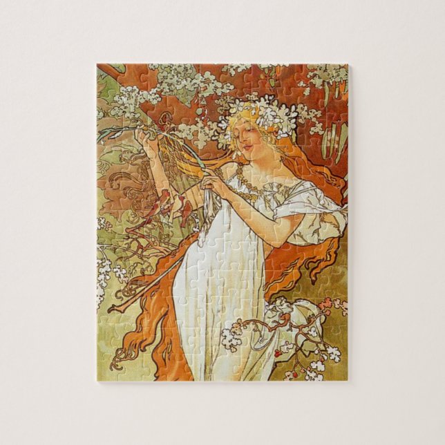 Puzzle de ressort de Nouveau Alphonse Mucha d'art (Vertical)