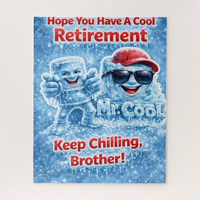 Puzzle de retraite cool pour frère drôle M. (Vertical)