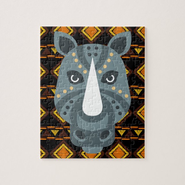 Puzzle de Rhino-Africain (Vertical)