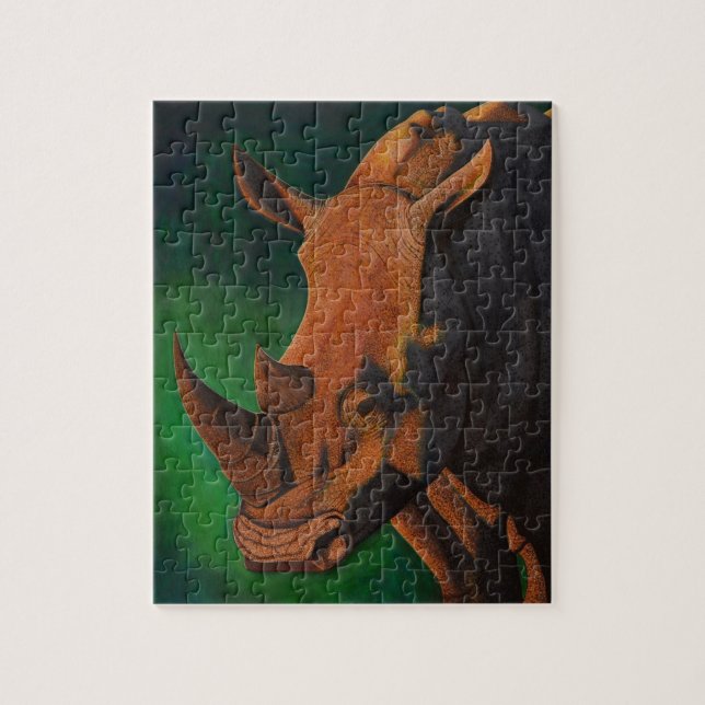 Puzzle de rhinocéros blanc (Vertical)