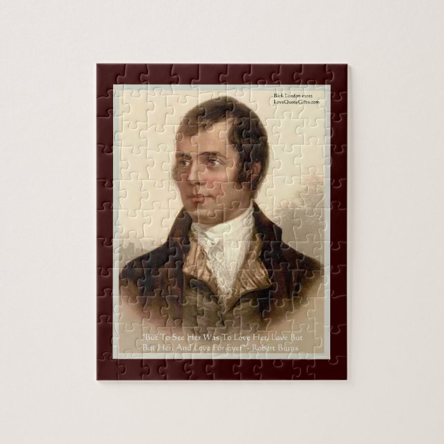 Puzzle de Robert Burns "La Connaître" Citation d'A (Vertical)