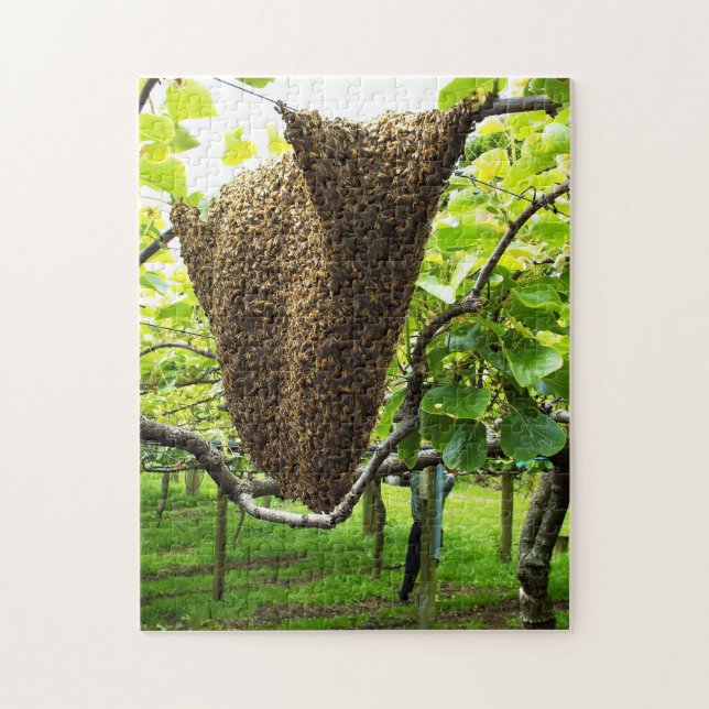 Puzzle de ruche d'abeille de kiwi (Vertical)