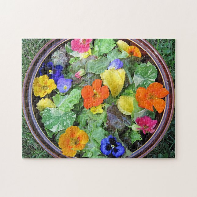 Puzzle de salade de fleurs (Horizontal)