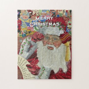 Puzzle de Santa Claus « Vérification de la liste »