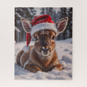 Puzzle de Santa Hat Deer