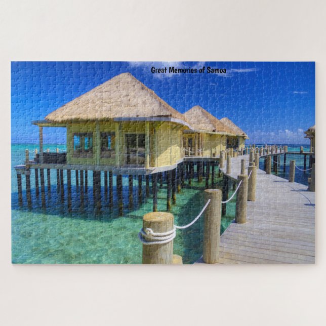 Puzzle de scène de plage de Samoa (Horizontal)