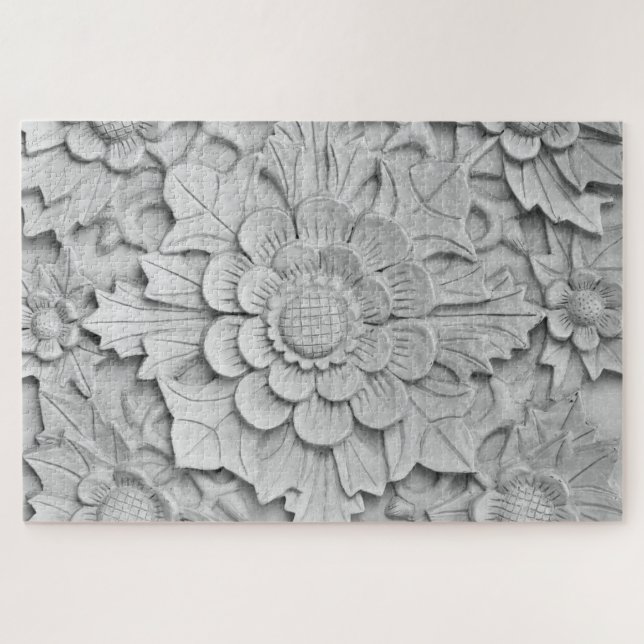 puzzle de sculpture de fleurs (Horizontal)