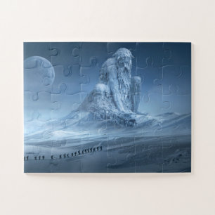 Puzzle de sculpture de glace de neige de fantaisie