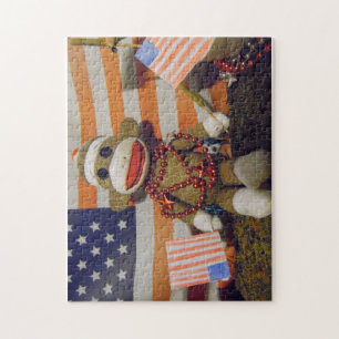 Puzzle de singe de chaussette