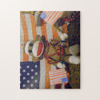 Puzzle de singe de chaussette