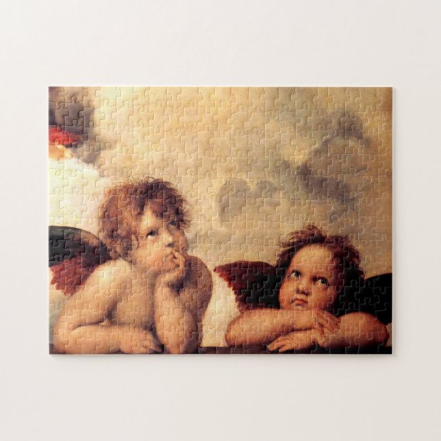 Puzzle de Sistine Madonna d'anges de Raphael (Horizontal)