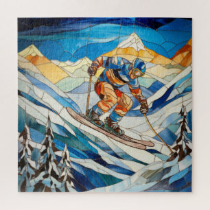 Puzzle de ski de descente