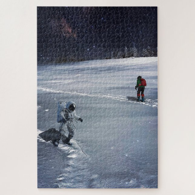 Puzzle de ski de fond (Vertical)