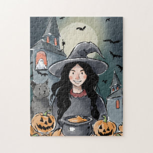 Puzzle de sorcière d'Halloween