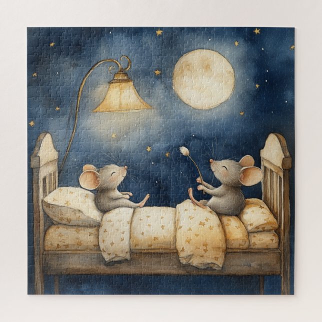 Puzzle de souris au coucher (Vertical)