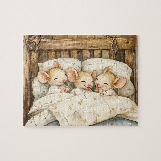 Puzzle de souris au coucher (Horizontal)