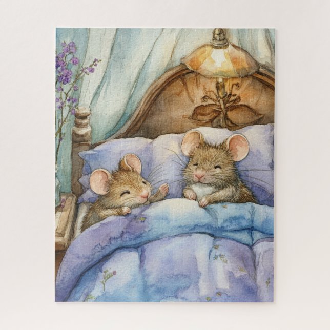 Puzzle de souris au coucher (Vertical)