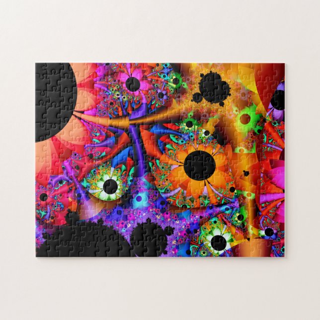 Puzzle de style tournesol art fractal (Horizontal)