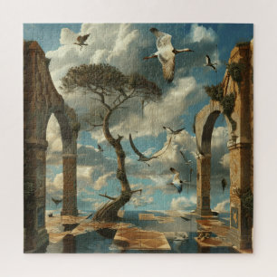 Puzzle de surréalisme à l'aquarelle