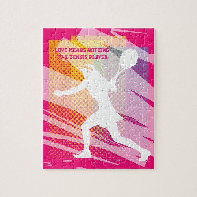 Puzzle de tennis pour enfants - L'amour ne signifi (Vertical)