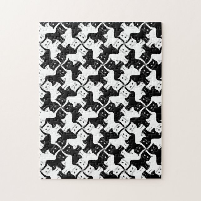 Puzzle de Tessellation de chat (Vertical)