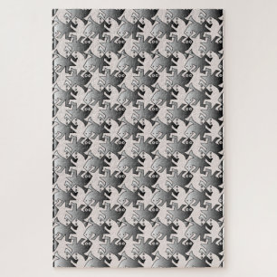 puzzle de tessellation de grenouille