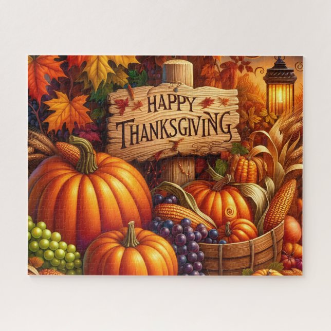 Puzzle de Thanksgiving (Horizontal)