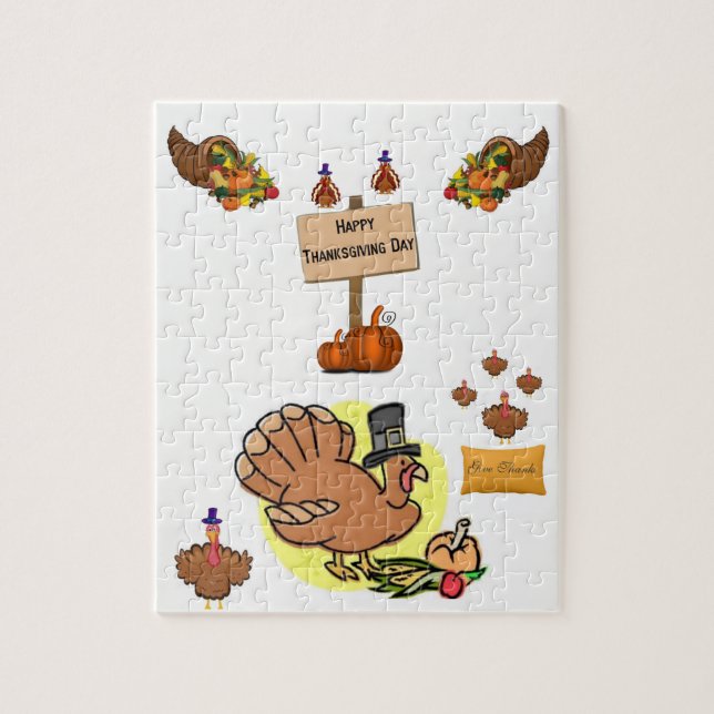 Puzzle de Thanksgiving (Vertical)