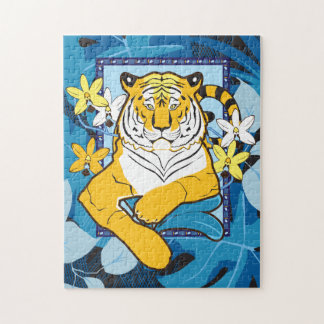 Puzzle de tigre 11x14 pour les aveugles de couleur