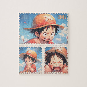 Puzzle de timbre postal