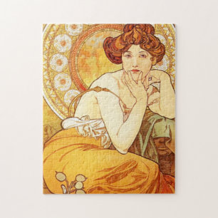 Puzzle de topaze d'Alphonse Mucha
