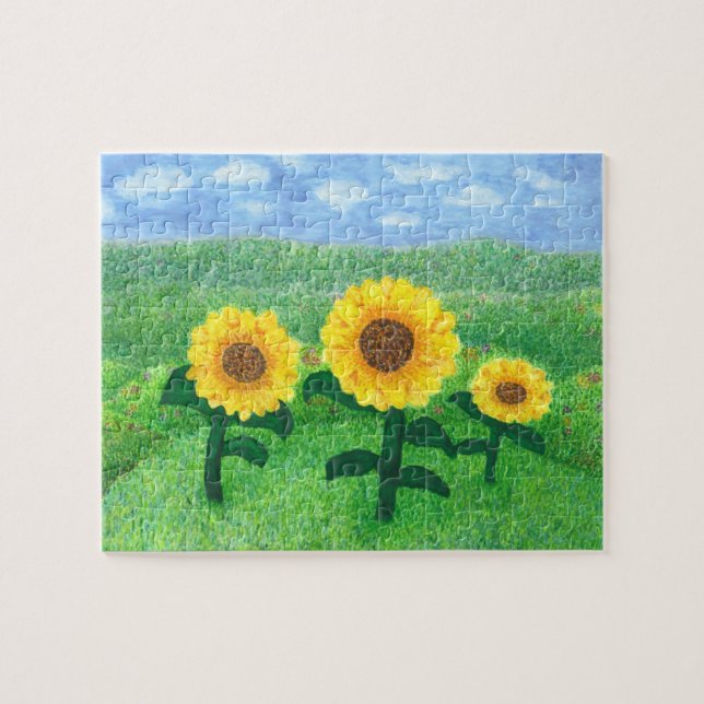 Puzzle de tournesol de danse (Horizontal)