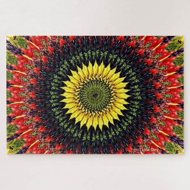 Puzzle de tournesol de récolte (Horizontal)
