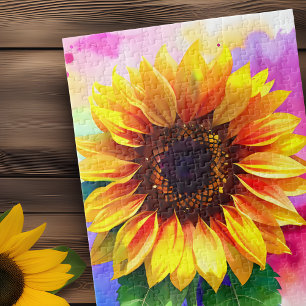 Puzzle de tournesol - Fleurs vives de joie