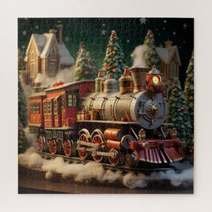 Puzzle de train de Noël 3D