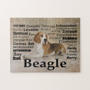 Puzzle de traits de beagle
